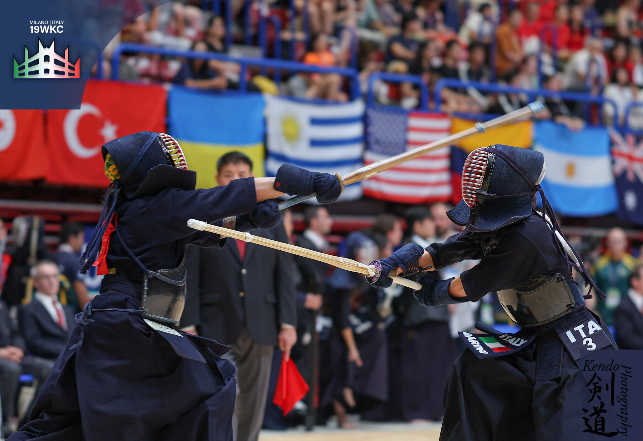 Kendo competition action photograph