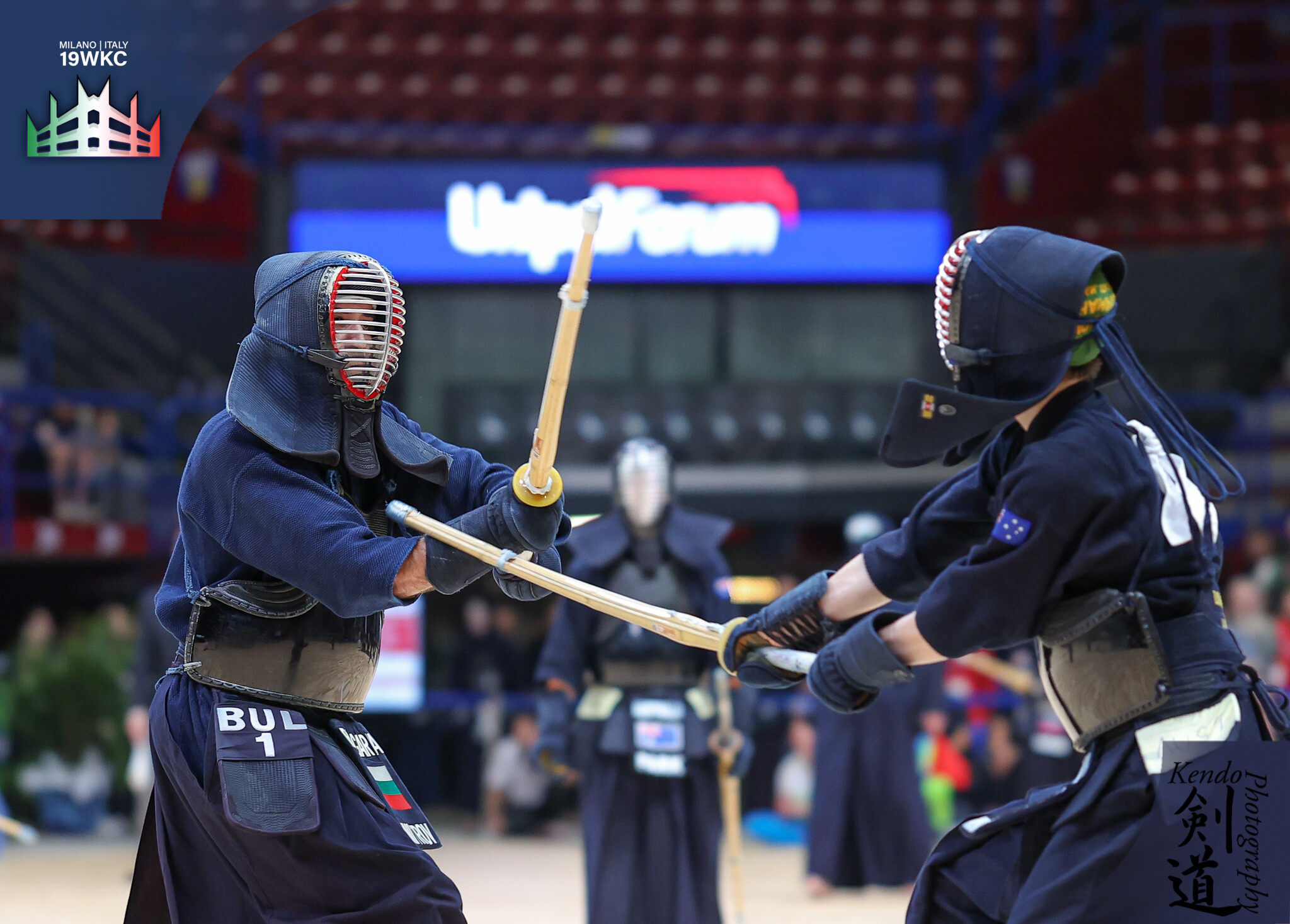 Kendo competition action photograph